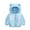 Sky Blue, variant on Toddler Girls Winter Coats Girls Puffer Jacket Full-Zip Long Sleeve Kids Warm Winter Coat Outerwear Bear Hooded Down Jacket 2-3 Years Boy Outerwear
