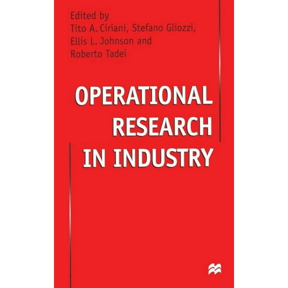 Operational Research in Industry, (Paperback)