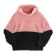 thumbnail image 1 of Gibobby Sudadera con cuello redondo y forro polar para Niñosudadera con capucha de forro polar de patchwok para niños pequeños y niñas(Rojo, 8-9 Años), 1 of 5