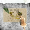 thumbnail image 3 of Sm:)e Hello Sunshine Eucalyptus Lemon Bicycle Doormat 17 x 29 Inch Decorative Low-Profile Entry Floor Mat Indoor Outdoor Rug, 3 of 8