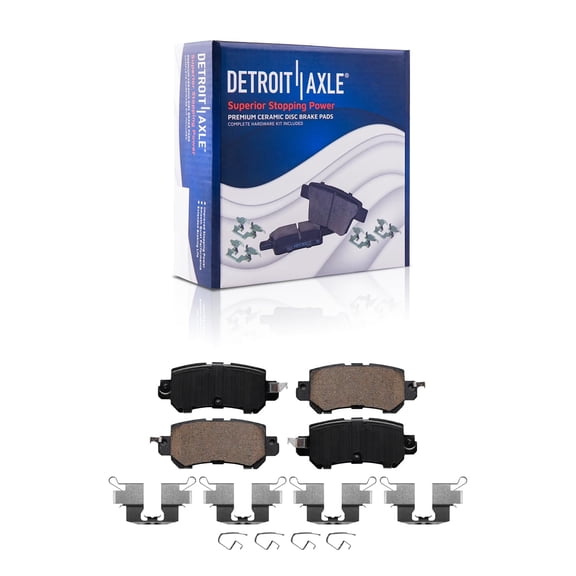 Detroit Axle - Rear Ceramic Brake Pads for 2016-2018 Mazda CX-3, 2013-2015 Mazda CX-5