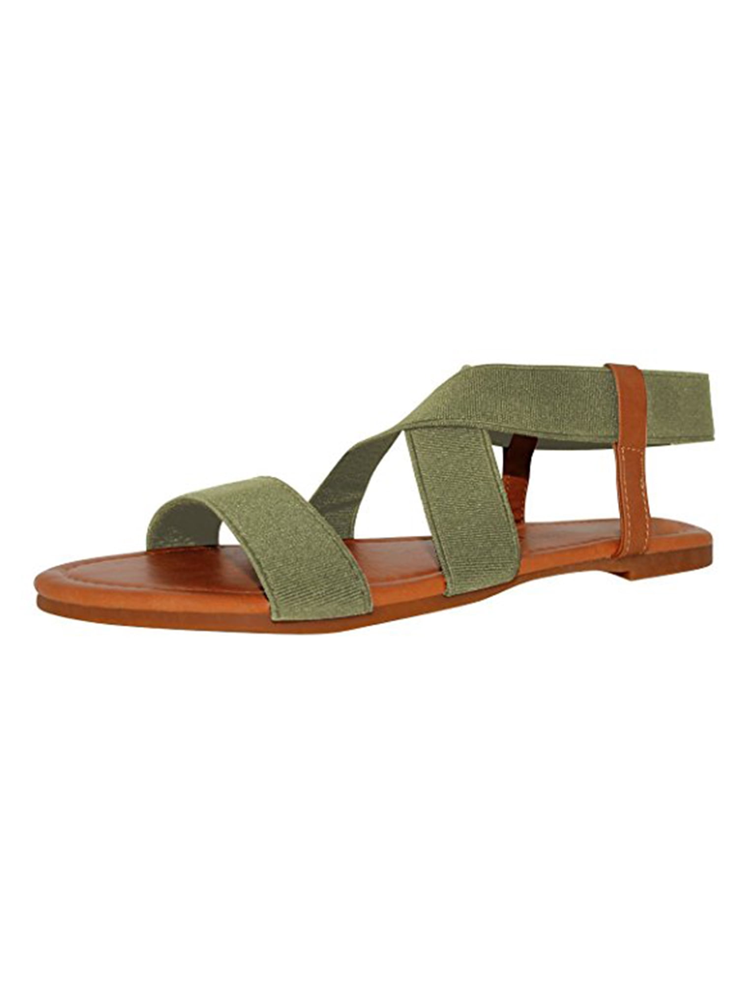 sandalup elastic flat sandals