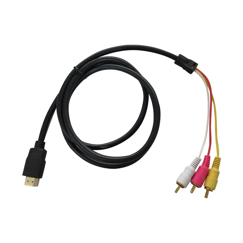 5 Feet HDMI To 3 Male Video Audio AV Component Converter Adapter Cable Line Audio Line Walmart.com