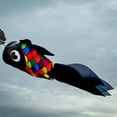 thumbnail image 6 of In the Breeze 5224 — 15-inch Black & Rainbow Damsel Fish Windsock — Colorful Fishsock Hanging Garden Decor with Detailed Printed Graphics, 6 of 6