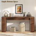 thumbnail image 3 of 71" Extra Long Console Table, Wood Farmhouse Entryway Table, Plank and Beam Console Tables for Living Room, Entry, Entrance, Behind Couch, Hallway, Foyer, Narrow Sofa Tables for Front Door, 3 of 16