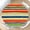 Daily-rainbow Stripe, variant on Mexican Floral Round Fitted Tablecloth with Elastic Cinco De Mayo Fiesta Party Circle Table Cloth for 40-44" Tables Colorful Boho Flowers Stretch Waterproof Table Cover for Dining Patio Outdoor Decor