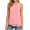 *Pink, variant on VBVC Women's Cotton-Linen Layered Hem Tank Top , Ladies' Sleeveless Crew Neck Casual Blouse , Summer Flowy Loose Tunic Top For Women,Black,S-2XL