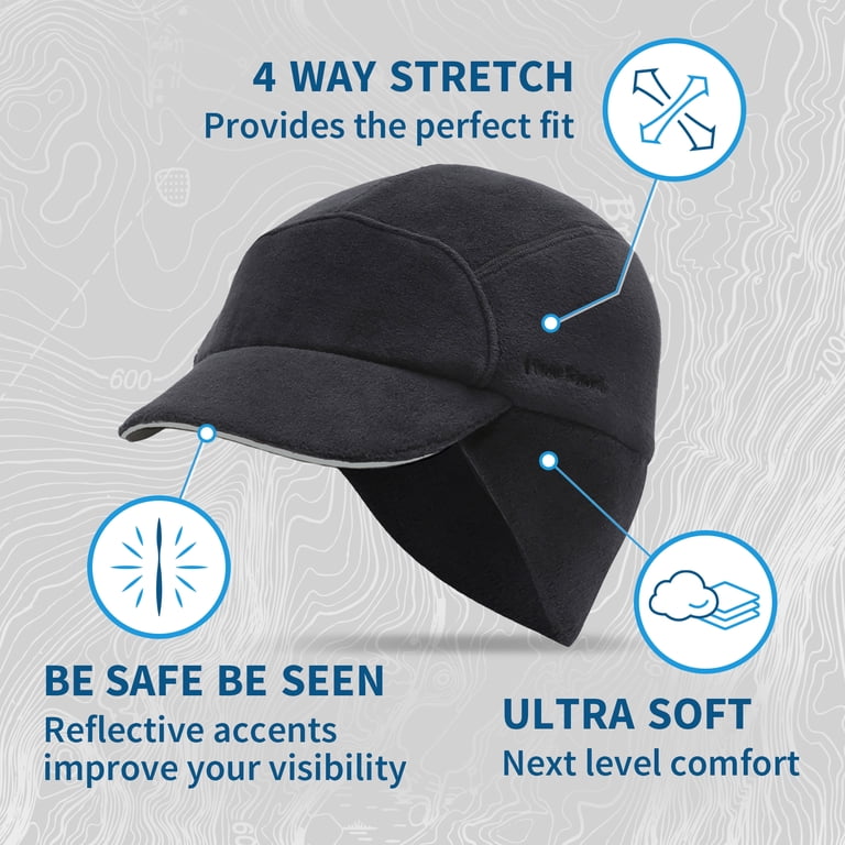 Women\'s Black Trailblazer Reflective Fleece Ponytail Hole Winter Hats TrailHeads Fleece Ponytail Hat for Women – Trailblazer  main image 2