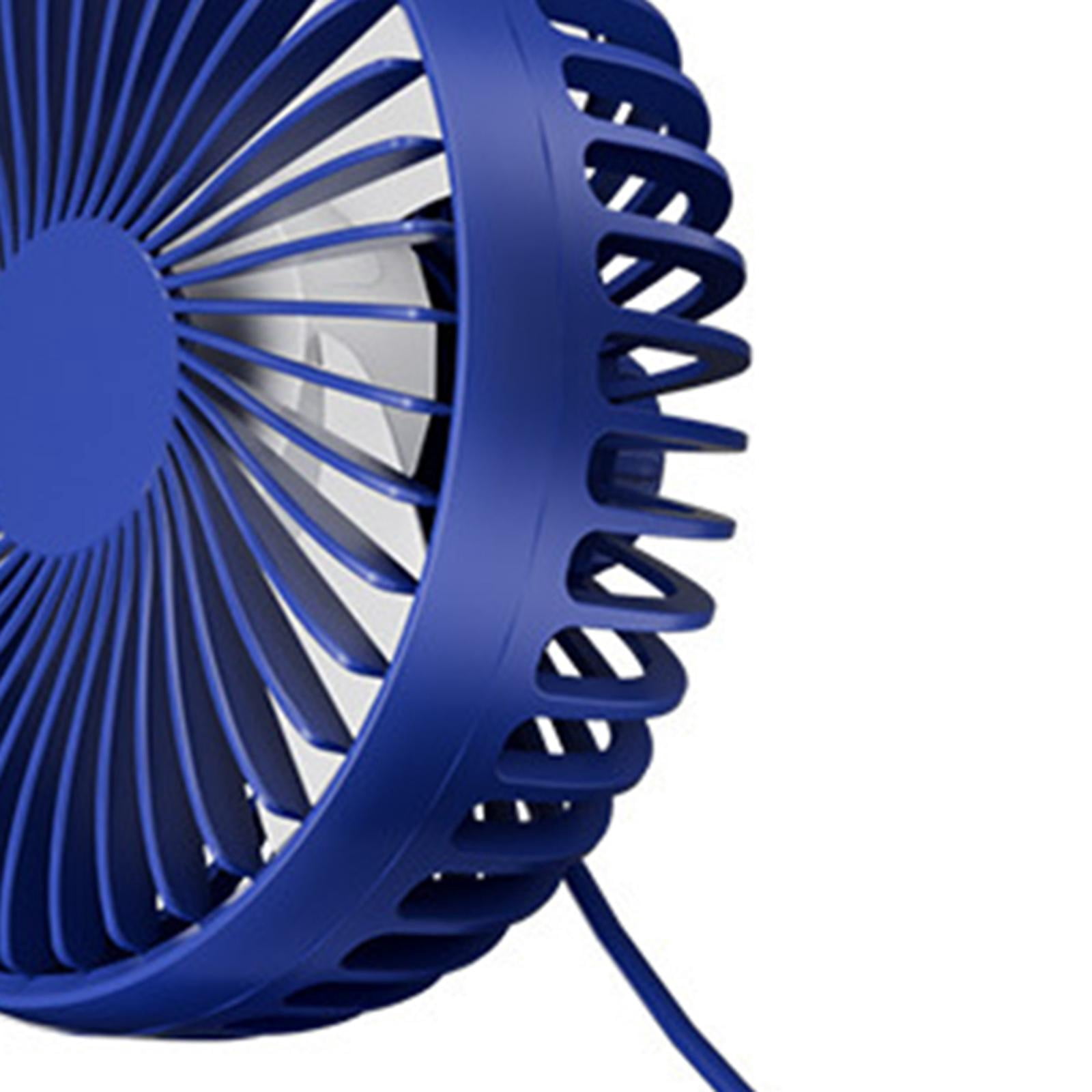 Zxpjkyu USB Car Cooling Fan 12V 24V Backseat Headrest Mount Portable Circulation Fan for Blue