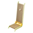 thumbnail image 3 of Tabla de rascar para gatos perfecl cama de cartón con bola almohadilla para rascar gatos juguete para rascar Verde, 3 of 8