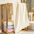 thumbnail image 7 of Bath Hand Towels, 13"x28" - Cotton | Light Weight | Soft | Absorbent, Hand Towels for Bathroom | Showering | Guest Use, Bathroom Essentials & Home Decor, Beige, 7 of 7