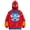 Dark Blue Red, variant on Ghost Spider Costume Spider Costume Adult Zip Hoodie Chenille Embroidered Streetwear Jacket Casual Unisex Fit Long Sleeve Casual Top for Events Fashion Hoodie