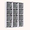 thumbnail image 1 of Juego de 12 bolas de Navidad de terciopelo XINYU irrompibles de 2,36 pulgadas color gris, 1 of 7