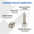 thumbnail image 3 of Uxcell Computer Case Thumb Screws, Thread PC Computer Case Fastener Thumb Screws for DIY PC Cover Power M4x16mm, 3 of 7