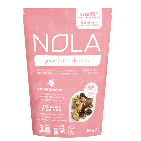 Nola Baking Co. Granola Nut Clusters 200g - Cashew Cranberry, Gluten-free, All Natural, No Refined Sugar, No Artificial Preservatives
