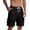 #0277-Black, variant on Ceisia Men Checkerboard Embossed Cargo Shorts Multi Pocket Drawstring Casual Bottoms Black S Gift