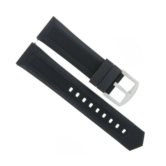 18MM RUBBER WATCH STRAP BAND FOR TAG HEUER CARRERA FORMULA F1 AQUARACER BLACK