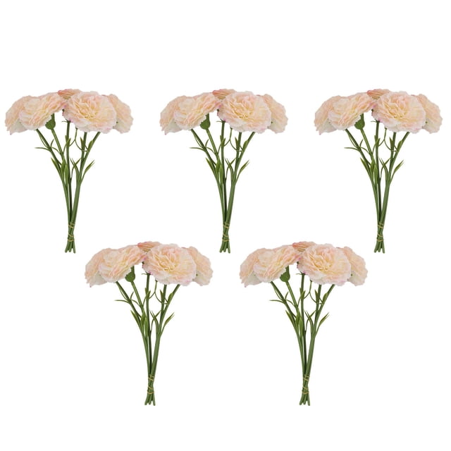 Artificial Carnation Flowers for Home Decor and Outdoor Weddings, Realistic Design with Low Maintenance, Plastic Material for Durability, Perfect for Vase Arrangements