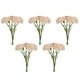 thumbnail image 2 of Crisantemo artificial de sandía roja, 5pcs, 2 of 6
