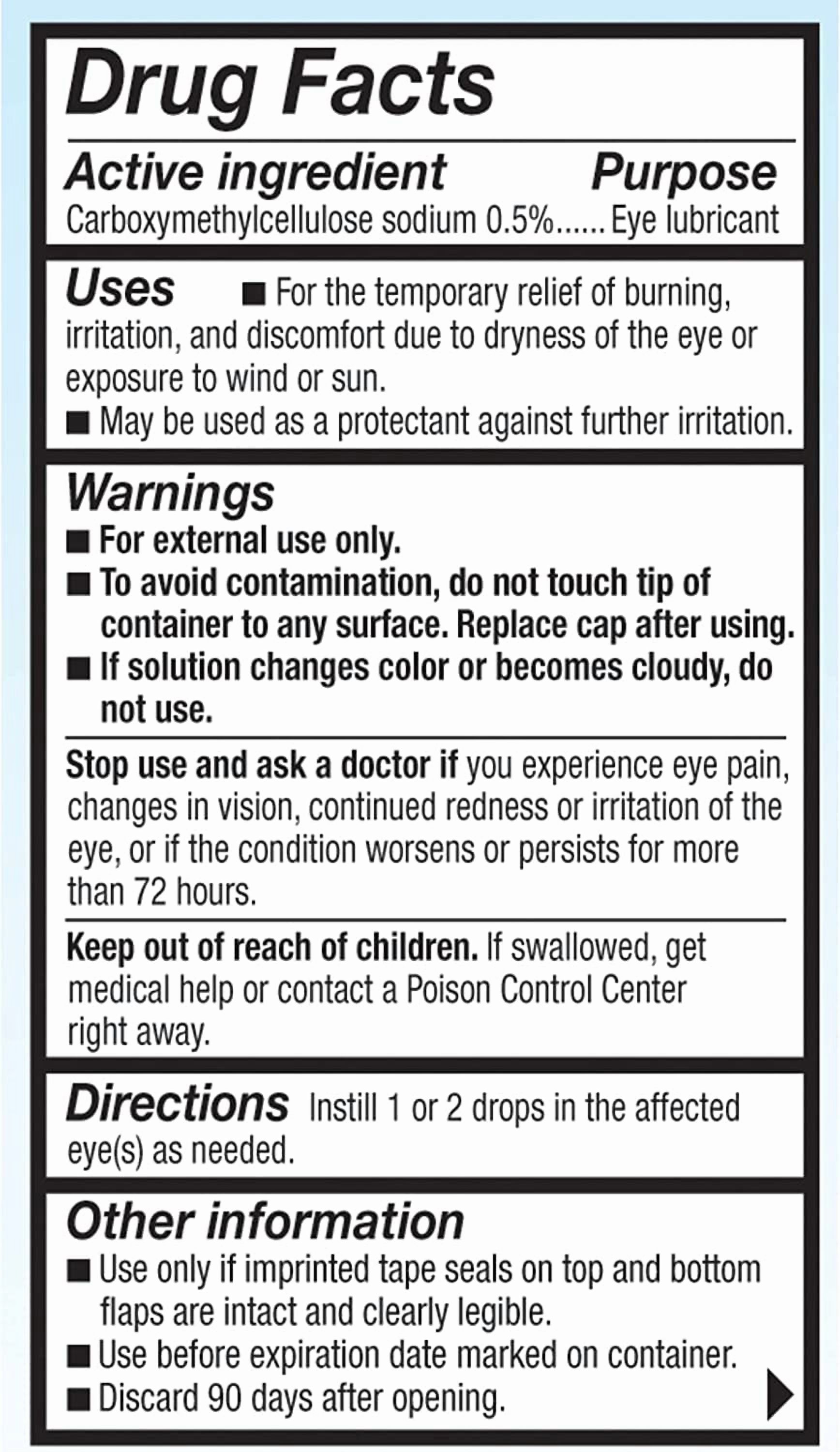 REFRESH TEARS Lubricant Eye Drops 0.50 oz