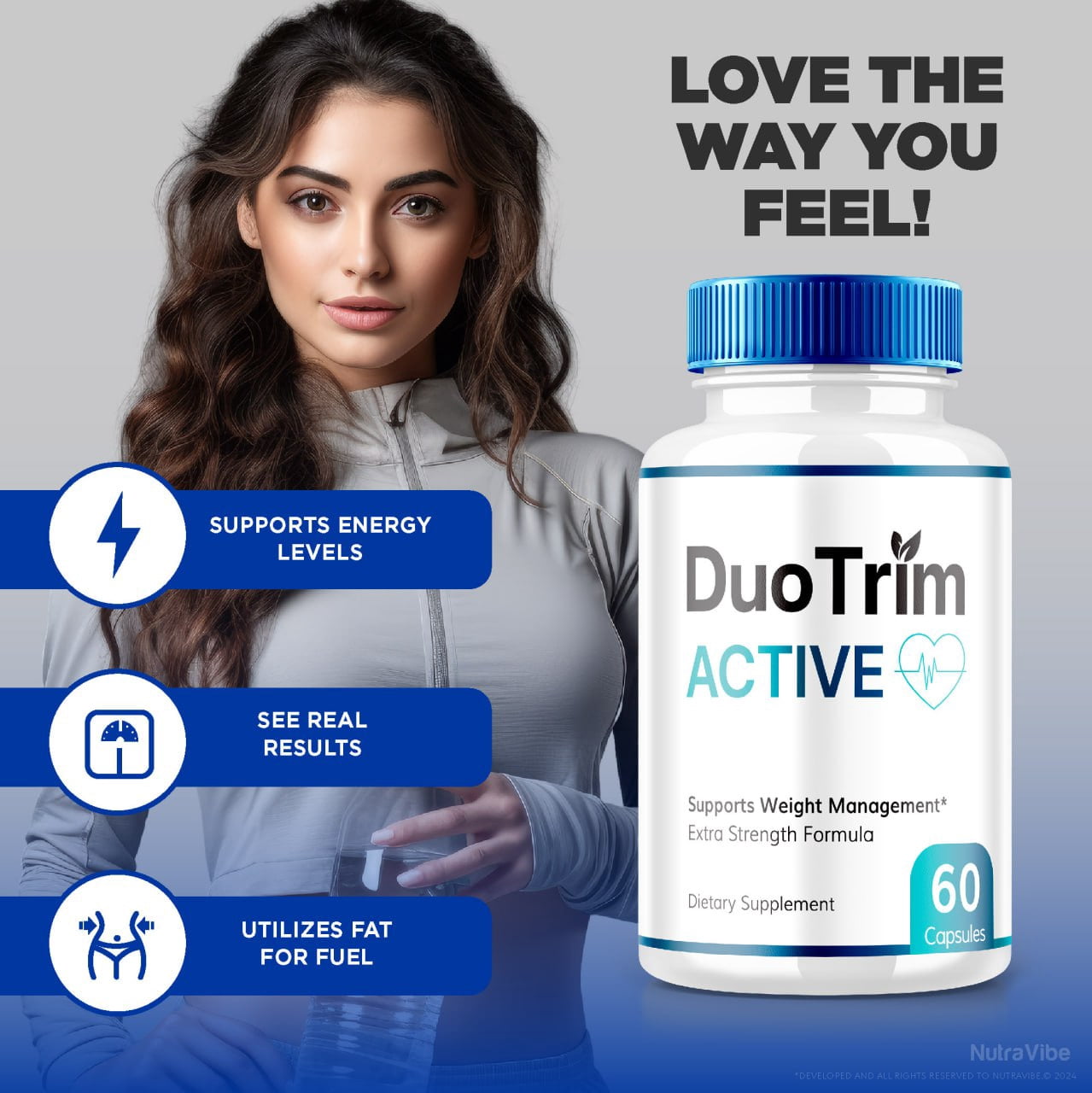 (3 Pack) Duo Trim Active Pills, Duo Trim Active Advanced Formula Capsules, Maximum Strength Supplement for Weight Loss, All Natural Support, DuoTrim Vitamins for Overall Health (180 Capsules)