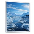 thumbnail image 2 of Designart "Glacier Arctic Dream " Landscape & Nature Floater Framed Canvas Print, 2 of 7