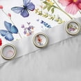 thumbnail image 4 of Homewish Chic Flowers Black Out Curtains for Teens Boys Girls,Spring Garden Curtains Pack of 2 (42x63 Each),Flying Butterflies Bedroom Curtains,Lightweight Room Decor, 4 of 6