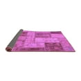 thumbnail image 2 of Ahgly Company Indoor Round Patchwork Purple Transitional Area Rugs, 3' Round, 2 of 4
