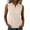 Beige, variant on Women's Summer Athletic Tank Tops Sleeveless V Neck Collared Cotton Blend Stretchy Lightweight For Running Workout
