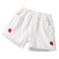 thumbnail image 2 of uublik Shorts for Boys Girls Size 3T-15 Elastic Waist Jogger Shorts Gym Cool Summer Shorts White, 2 of 3