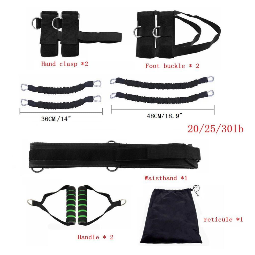 DimyFew 12PCS Resistance Bands Workout Band Ankle Exercise Bands with Door Anchor Handle 25lbs