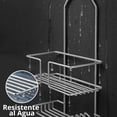 thumbnail image 4 of Organizador para Regadera Doble Nivel Sin Perforación con Porta Shampoo De Regadera Metálico Colgante Soporte Resistente Impermeable estilo Moderno uso diario Anticorrosivo, 4 of 6
