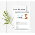 thumbnail image 3 of Inkdotpot 50-Pack Baby Word Scramble Baby Shower Game Cards Jungle Animals Party Supplies-Fun Baby Shower Game Favors, 3 of 6