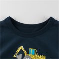 thumbnail image 5 of TOOYOU Boys Summer T-Shirt Toddler Kids Baby Cartoon Cars Short Sleeve Crewneck T Shirts Tops Tee Clothes For Children Outfits Size 18-24 Months Dark Blue, 5 of 8