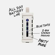 Turtlebox Ranger Li-Ion Battery-Powered Ultra-Portable Speaker, Ivory