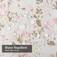 thumbnail image 5 of LALILO Waterproof Rose Flower Shower Curtain with Vintage Floral Bouquet, 72x72 in, 12 Hooks, Bathroom Decor, 5 of 6