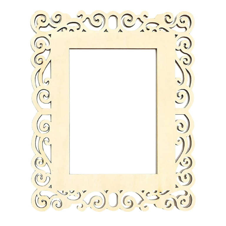 Unfinished Wood Frame Cutout with Jute String (7 x 8.5 in, 3 Designs, 6  Pack), Pack - Baker's
