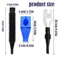 thumbnail image 2 of Flexible Wide-Mouth Funnel with Built-in Filter, Retractable Auto Fuel Funnel, Flexible Draining Tool Snap Funnel, 2025 New Universal Buckle Funnel Plastic Oil Funnels for Automotive Use(10pc), 2 of 8