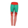 thumbnail image 4 of Polainas de cintura alta para mujer, mallas de pantalones deportivos, mallas de entrenamiento navideñas adelgazantes con estampado de rayas, mallas de , S S Fernando Pantalones de yoga, 4 of 8