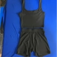 thumbnail image 5 of Women's New Short Vest Top Tight Shorts Sports Casual Suit Summer Two Piece Suit, 5 of 5