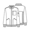 thumbnail image 6 of Cherokee Infinity Men Warm Up Scrubs Jacket Zip Front CK305A, 6 of 6