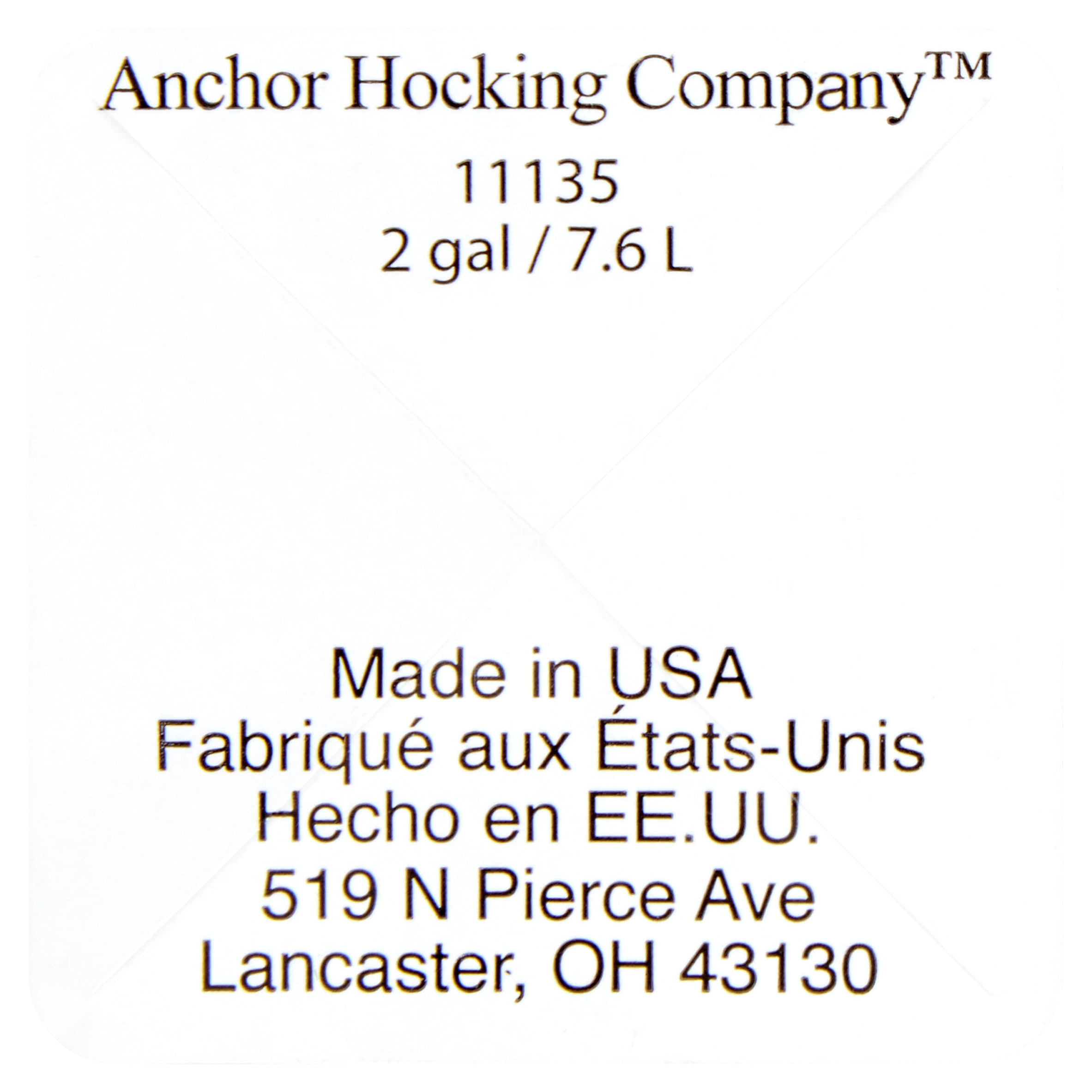 Anchor Hocking Drum Glass Fishbowl, 2 Gallon