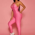 thumbnail image 7 of REALiKUN Jumpsuits for Women Crisscross Spaghetti Strap Yoga Exercise Fitness Butt Lift Scrunch Booty Leggings Bodycon, 7 of 7