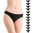 thumbnail image 2 of Alyce Ives Intimates Laser Cut Bikini for Women, Medium, Black, 12 Pack, 2 of 4