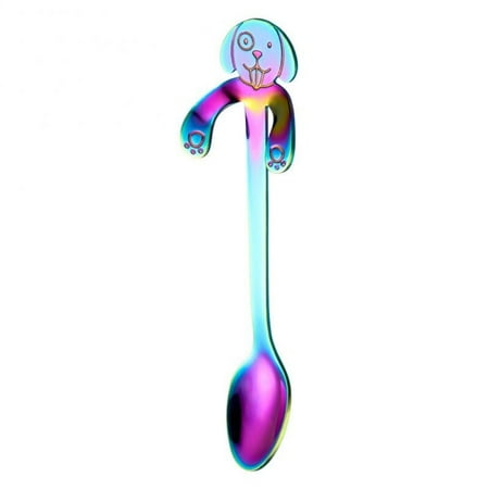 

Stainless Steel Dog Coffee Spoon Cartoon Dessert Spoon Animal Hanging Cup Stir Spoon Teaspoon Christmas Kitchen Tableware