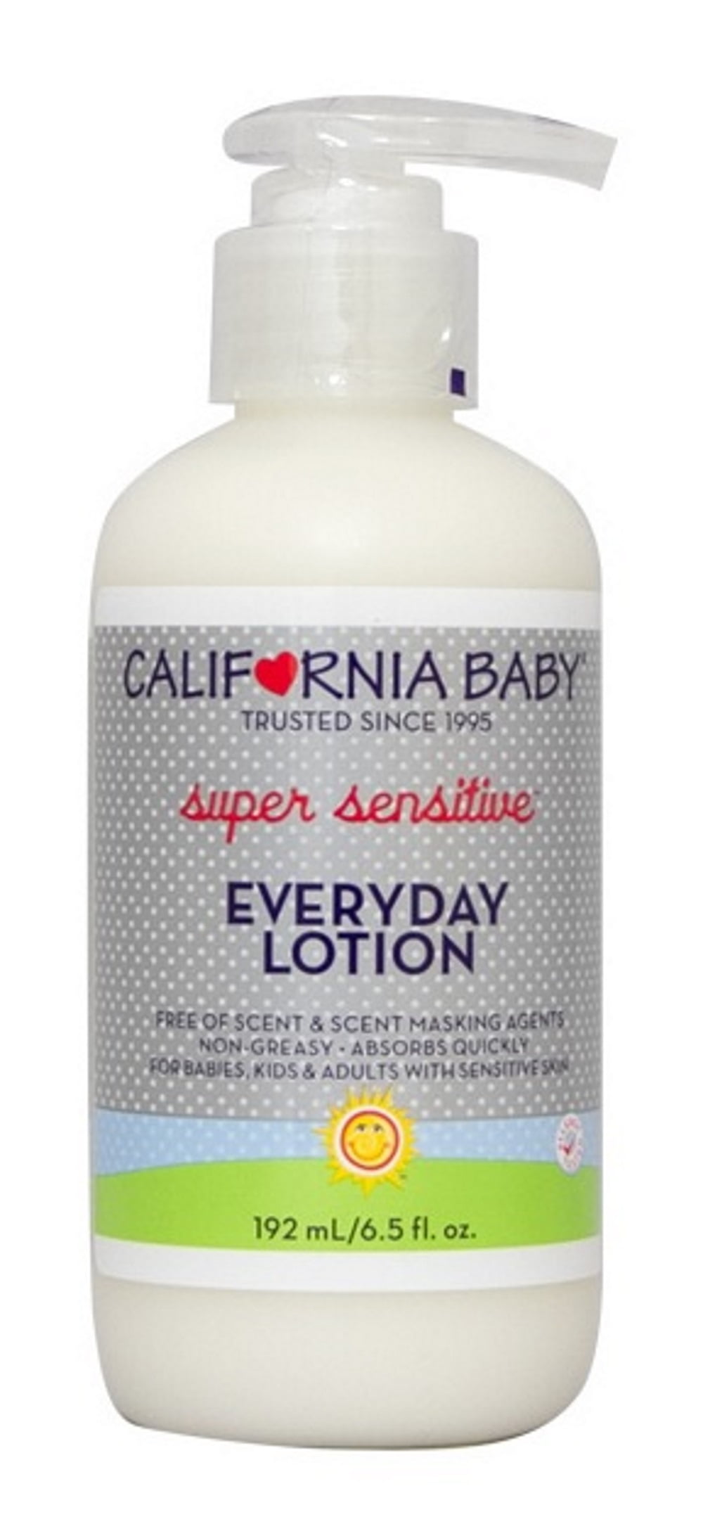 California Baby Super Sensitive Everyday Lotion 6.5 Ounce Walmart