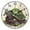 Black, variant on Child's Sketch Turtle Wall Clock Modern Small Clock Gold Hands for Office, Home, Bedroom,School 9.84in