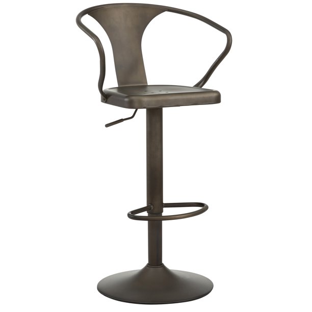 Rustic Industrial Metal Adjustable Stool Walmart Com Walmart Com