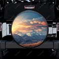 thumbnail image 2 of Mountain Sunset Polyester Universal Spare Wheel Tire Cover Custom Tire-Covers for Trailer RV SUV Truck Camper, 2 of 5