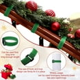 thumbnail image 2 of Christmas Garland Hanging Ties, 50 Pcs 12-Inch Flexible and Reusable Banister Decoration Bands for Indoor Stairways, Wreaths, Lights & Railings, Brown, 2 of 11